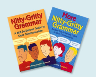 Two books with nearly identical covers: Nitty-Gritty Grammar, and More Nitty-Gritty Grammar.