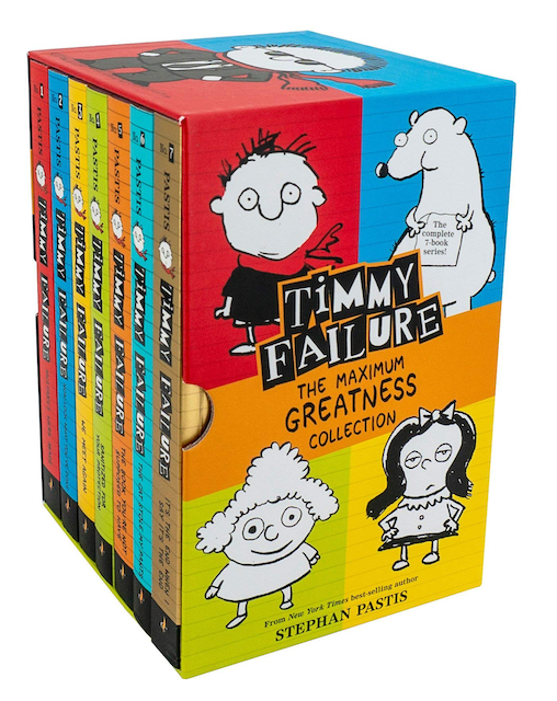 A boxed book collection of Timmy Failure.