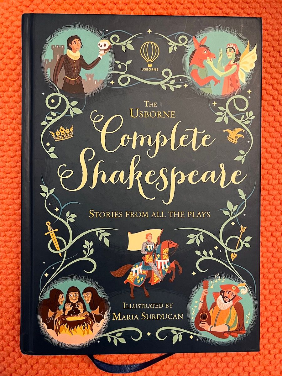 The hardcover book, The Usborne Complete Shakespeare