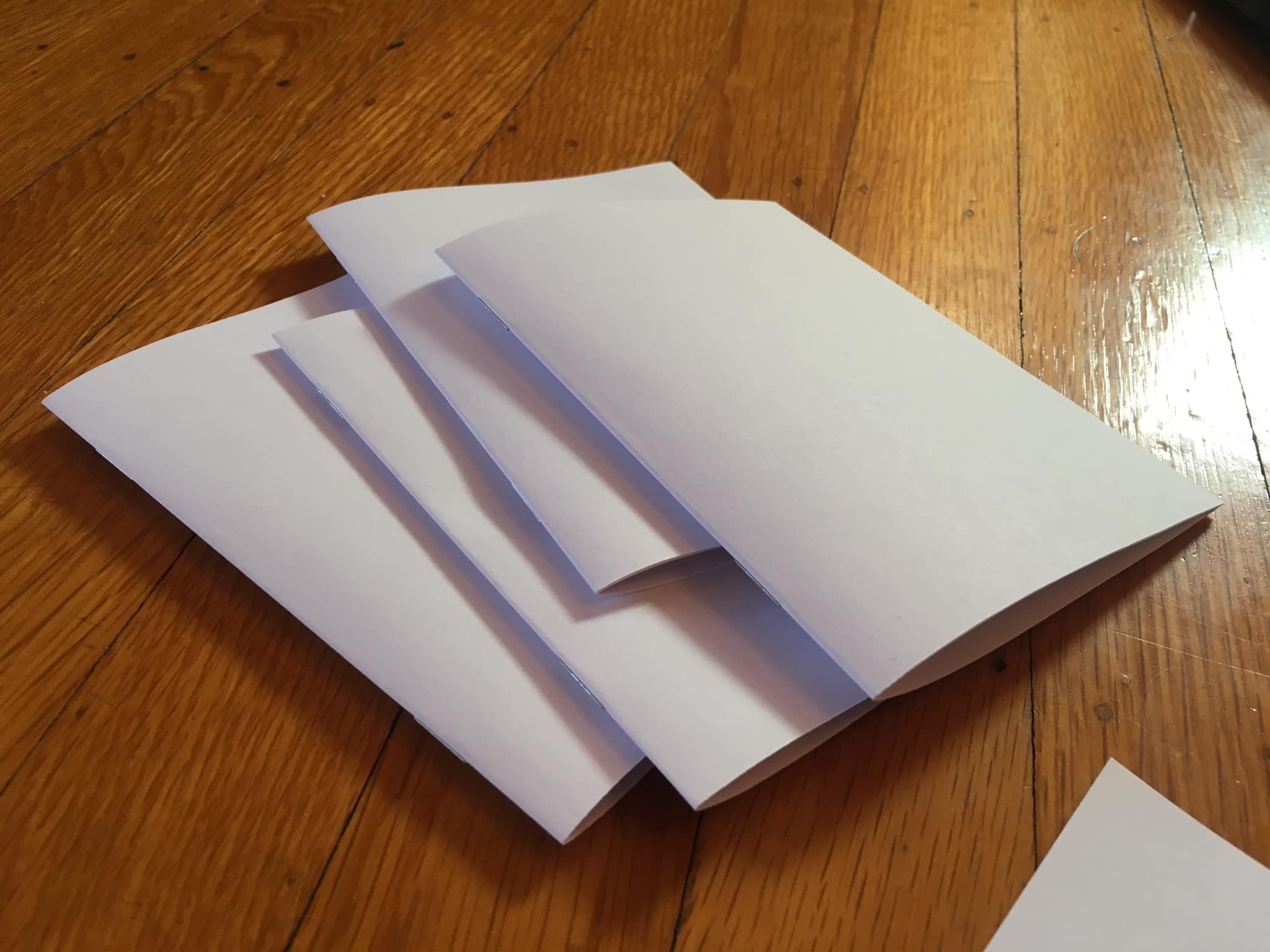 Blank paper booklets