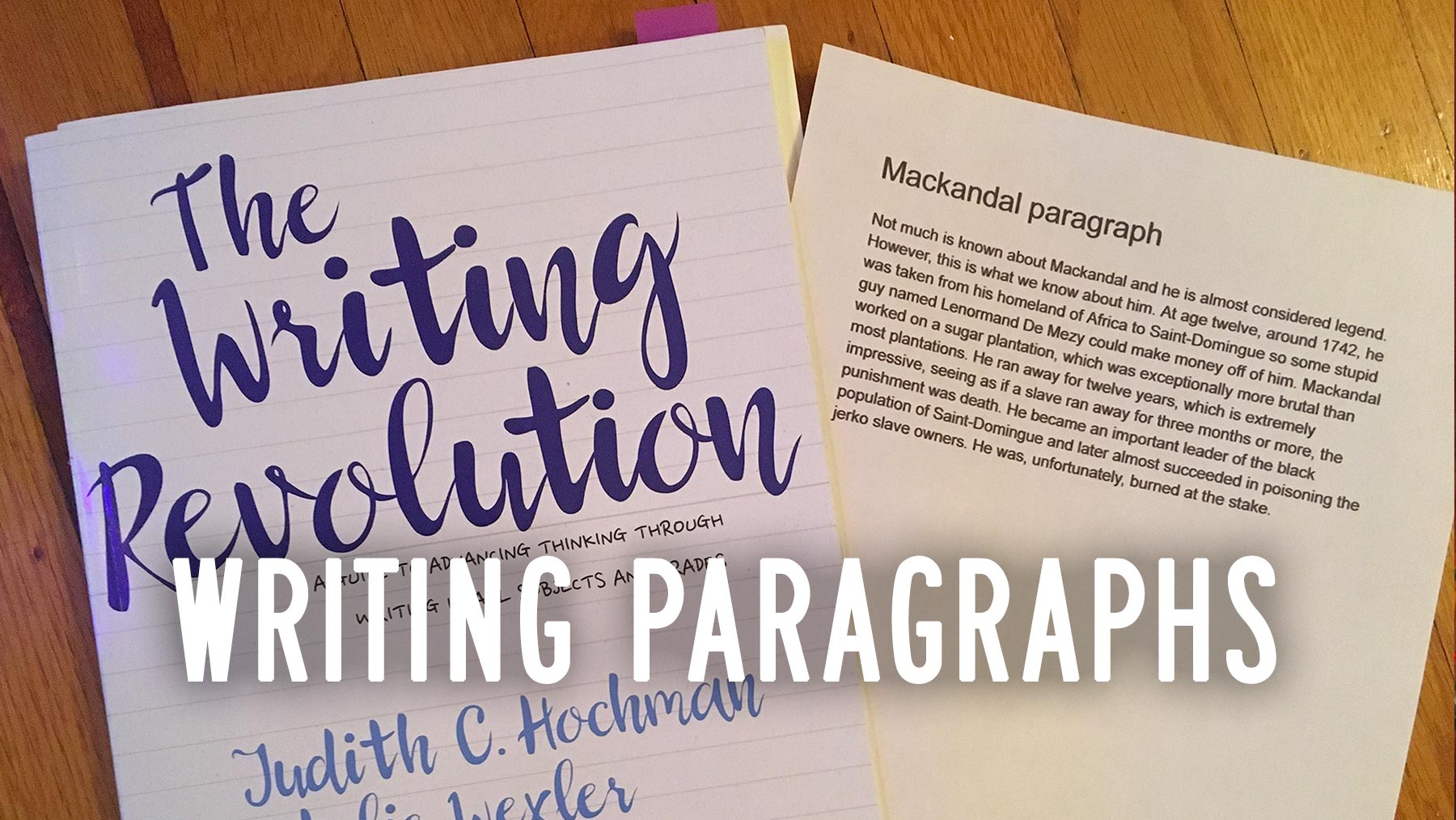 Writing paragraphs, The Writing Revolution style