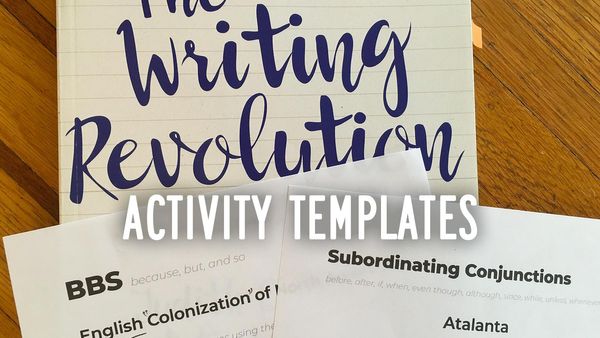 The Writing Revolution activity templates